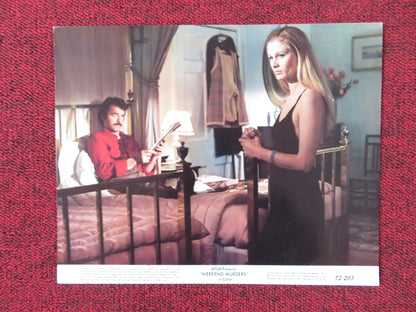 WEEKEND MURDERS - B LOBBY CARD ANNA MOFFO IDA GALLI 1972 Rendezvous Cinema Movie posters