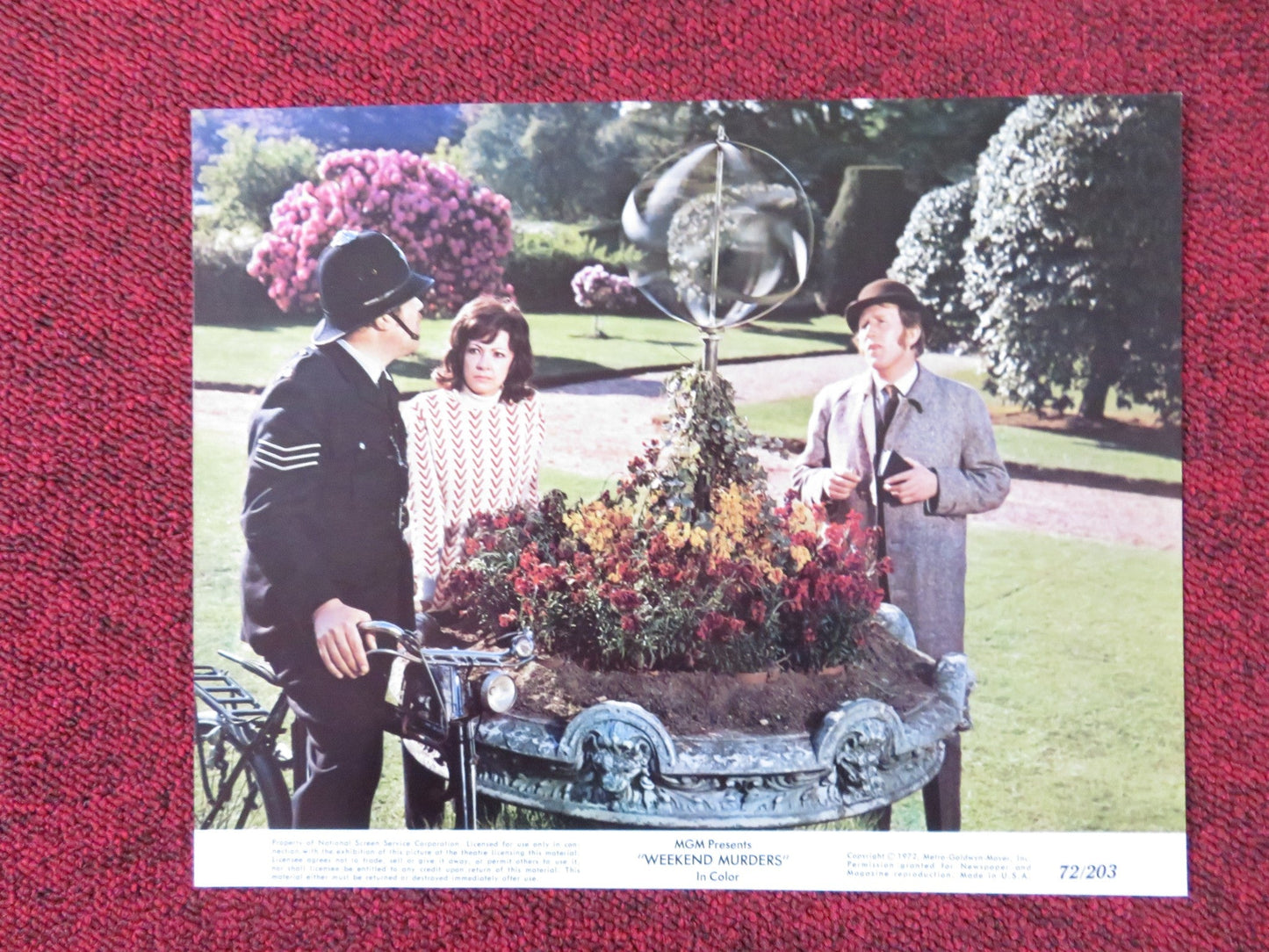 WEEKEND MURDERS - C LOBBY CARD ANNA MOFFO IDA GALLI 1972 Rendezvous Cinema Movie posters