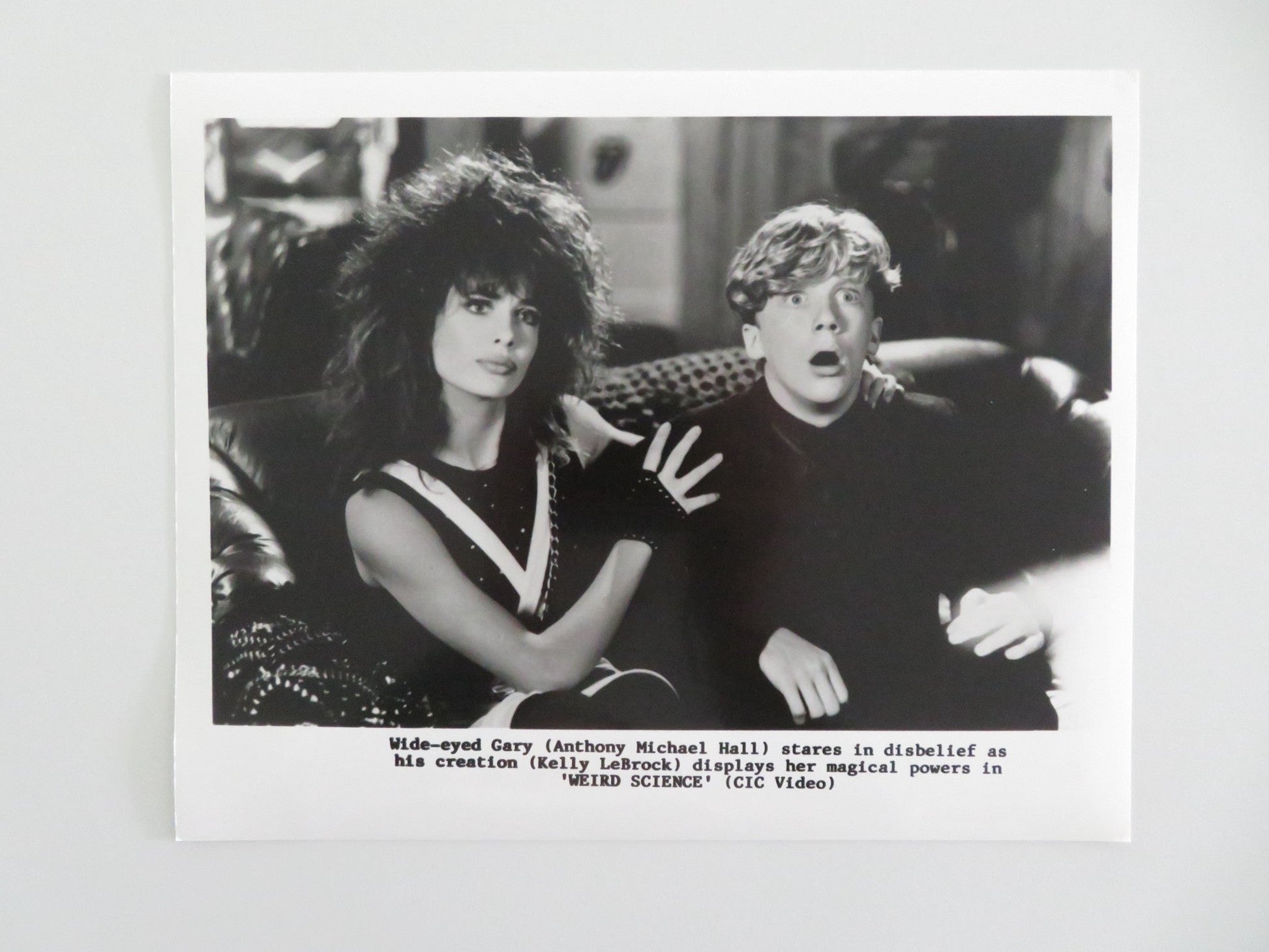 WEIRD SCIENCE - A MOVIE STILL PHOTO KELLY LEBROCK ANTHONY MICHAEL HALL 1985 Movie posters