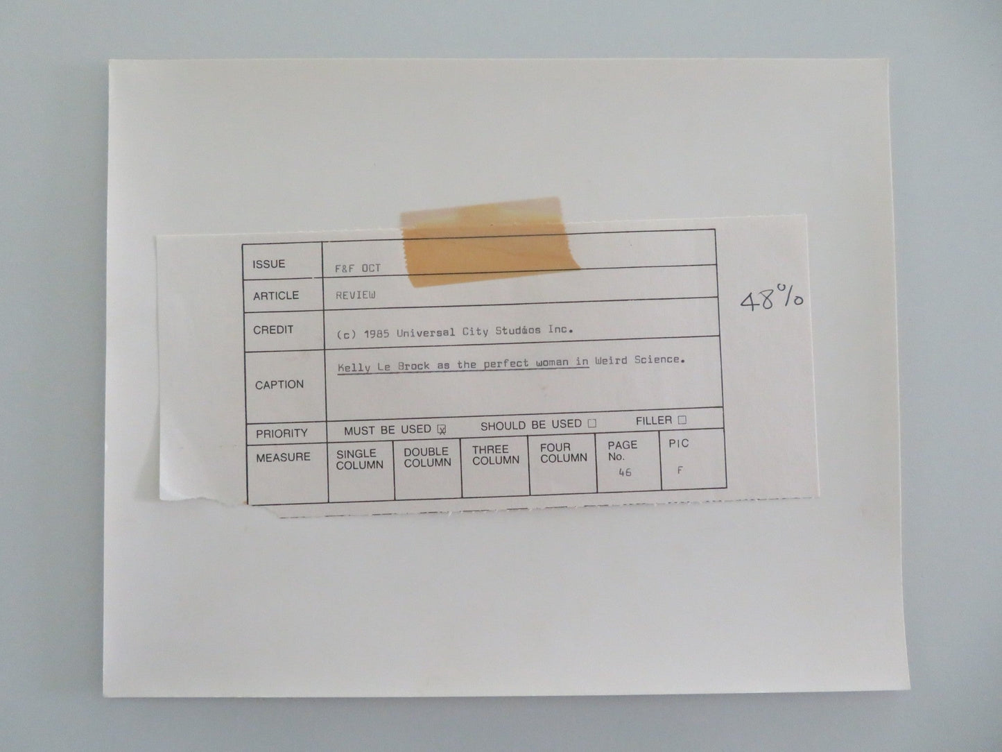 WEIRD SCIENCE - B MOVIE STILL PHOTO KELLY LEBROCK 1985 Movie posters