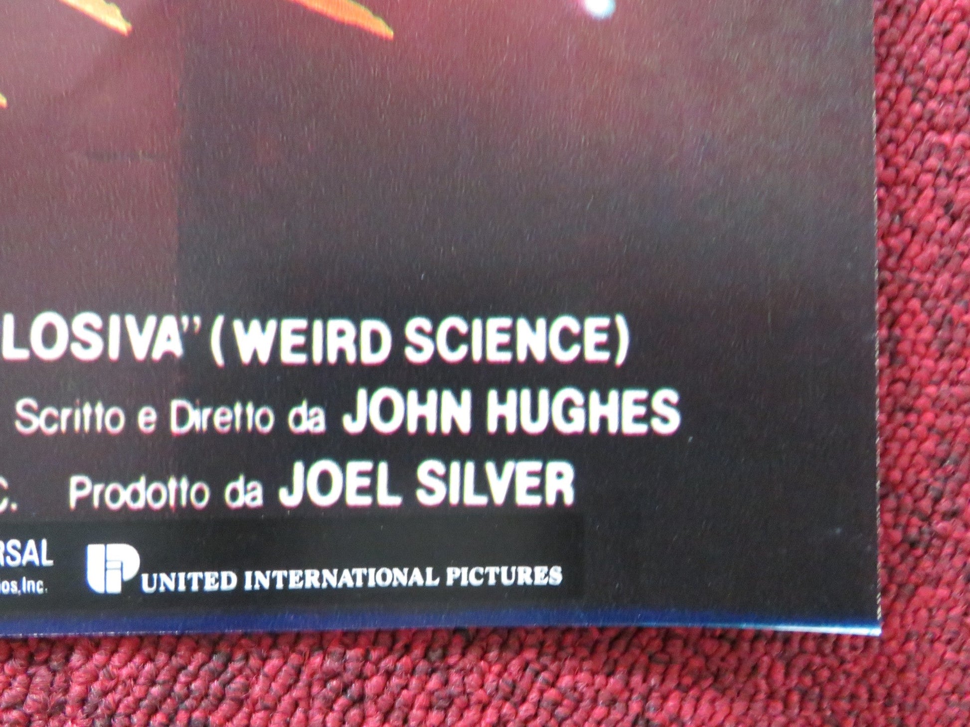 WEIRD SCIENCE - F ITALIAN FOTOBUSTA POSTER KELLY LEBROCK A. MICHAEL HALL 1985 Rendezvous Cinema Movie posters