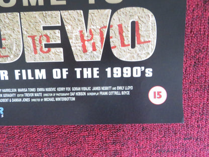 WELCOME TO SARAJEVO VHS VIDEO POSTER WOODY HARRELSON STEPHEN DILLANE 1997 Rendezvous Cinema Movie posters