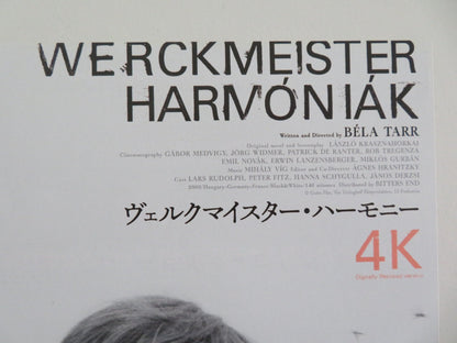 Werckmeister Harmonies 4k Japanese Chirashi (B5) Poster Rudolph Fitz R2022 Movie posters
