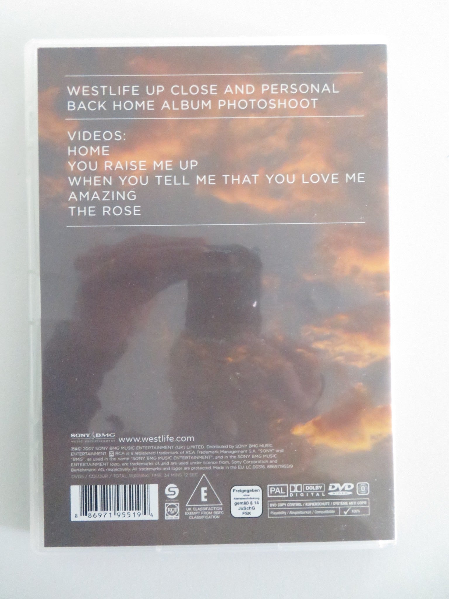 WESTLIFE BACK HOME DVD (DVD) SHANE FILAN MARK FEEHILY 2007 REGION 0 Movie posters