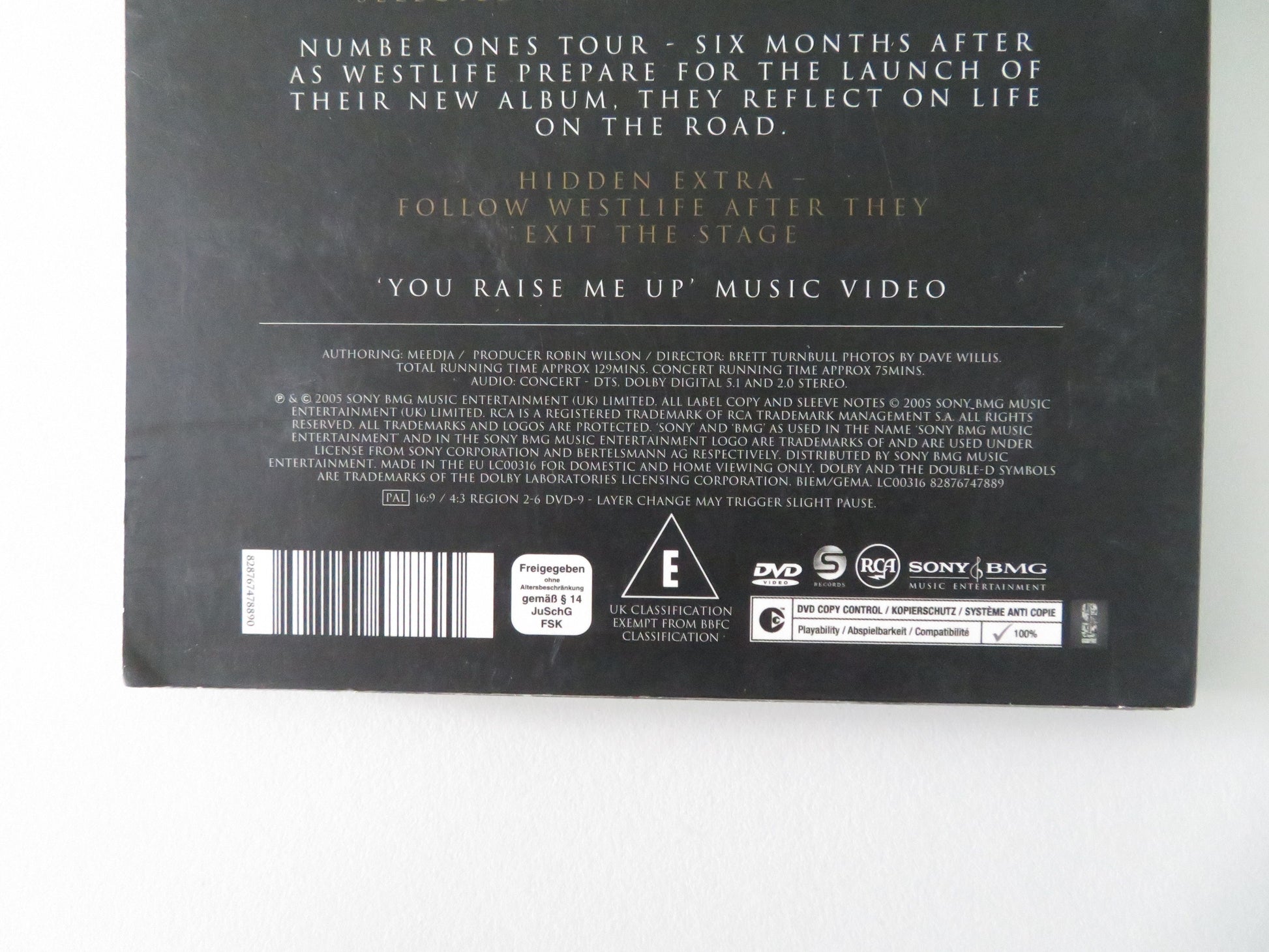 Westlife: The Number Ones Tour (DVD) Nicky Byrne Kian Egan 2005 Region 2-6 Movie posters