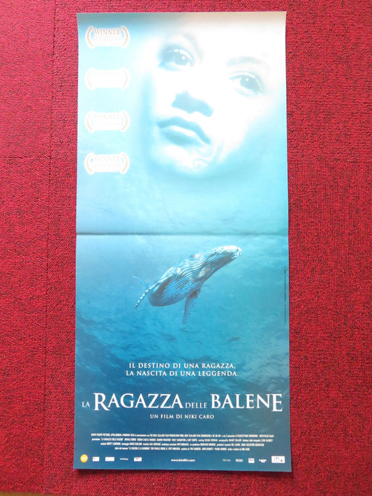 WHALE RIDER ITALIAN LOCANDINA POSTER KEISHA CASTLE - HUGHES RAWIRI PARATENE 2002 Rendezvous Cinema Movie posters