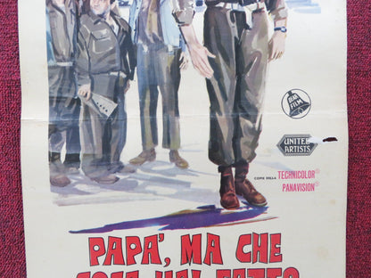 WHAT DID YOU DO IN THE WAR, DADDY? ITALIAN LOCANDINA POSTER JAMES COBURN 1966 Rendezvous Cinema Movie posters