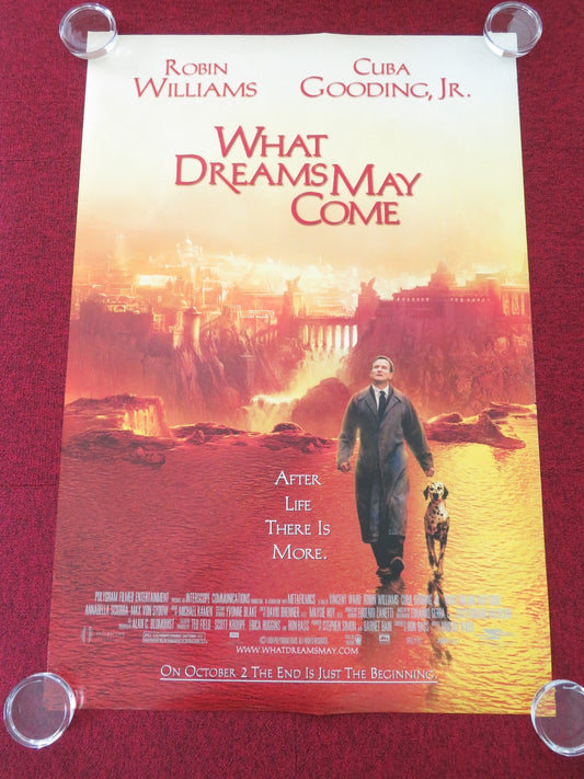 WHAT DREAMS MAY COME US ONE SHEET ROLLED POSTER ROBIN WILLIAMS 1998 Movie posters