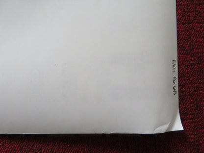 WHAT REMAINS UK QUAD ROLLED POSTER ANDREA RISEBOROUGH STELLAN SKARSGARD 2022 Rendezvous Cinema Movie posters