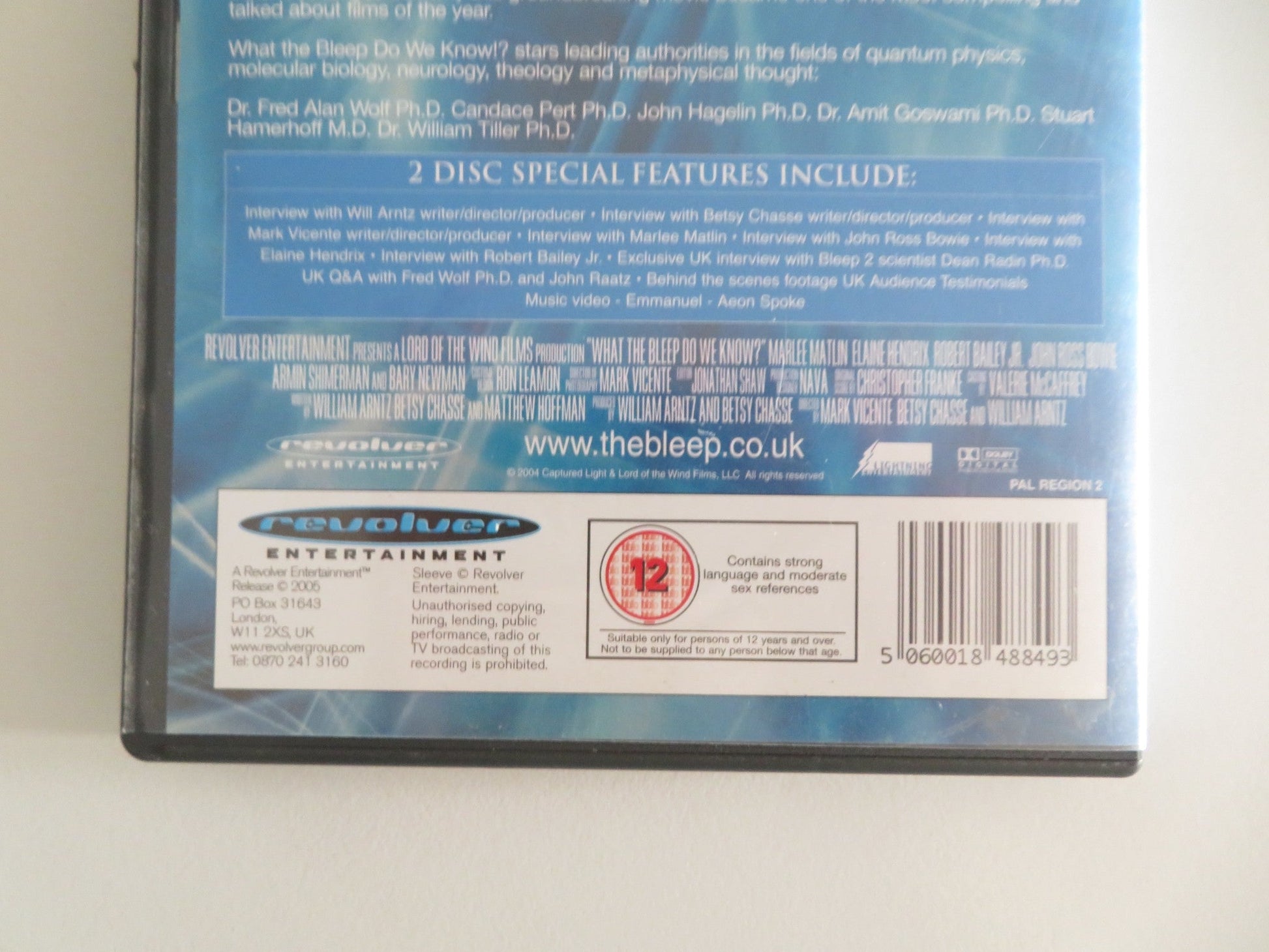 WHAT THE BLEEP DO WE KNOW? (DVD) MARLEE MATLIN ELAINE HENDRIX 2004 REGION 2 Movie posters