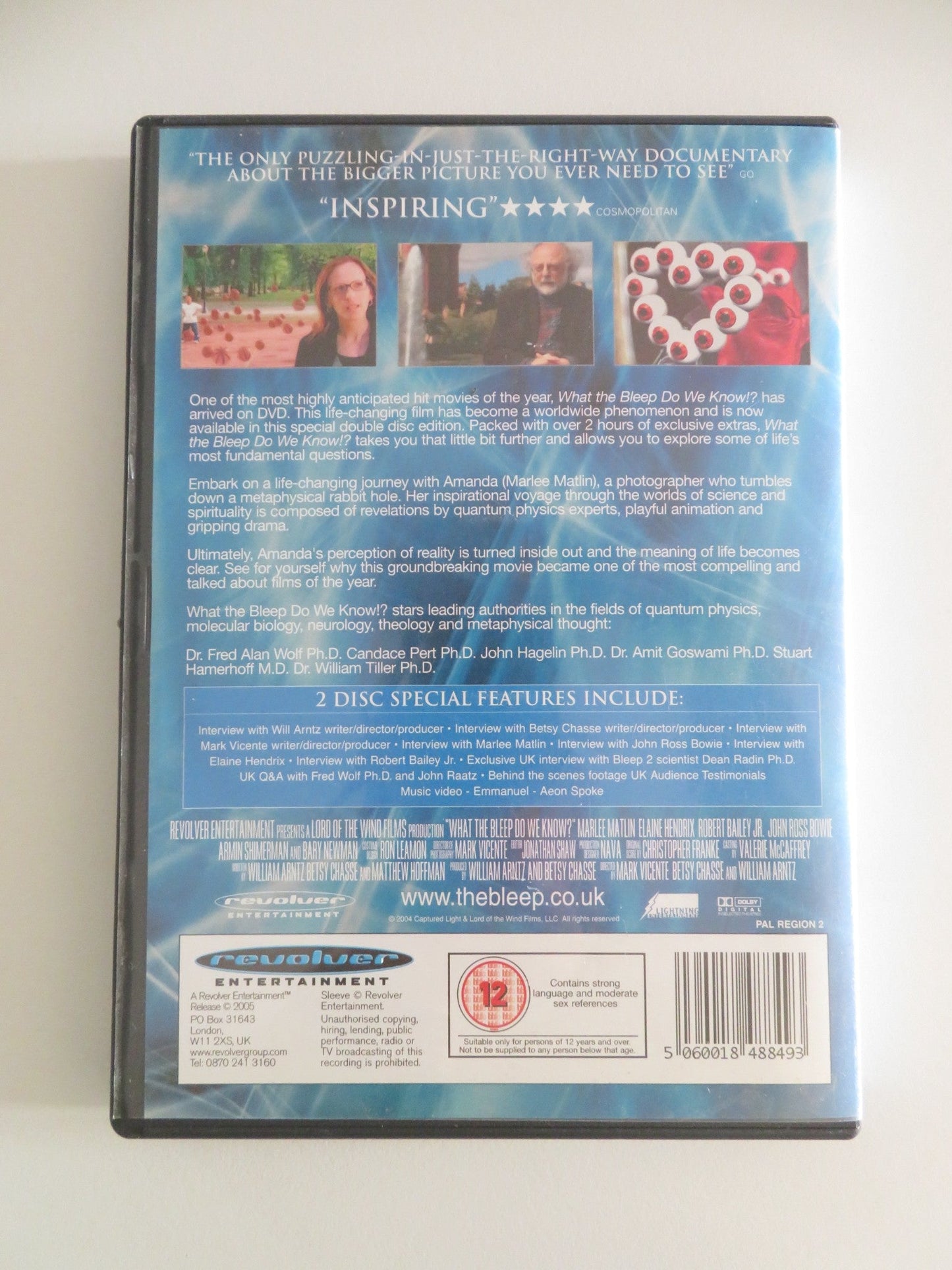 WHAT THE BLEEP DO WE KNOW? (DVD) MARLEE MATLIN ELAINE HENDRIX 2004 REGION 2 Movie posters