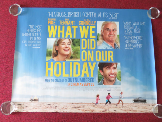 What We Did On Our Holiday UK Quad Rolled Poster Rosamund Pike Tennant 2014 Movie posters