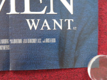 WHAT WOMEN WANT - B UK QUAD ROLLED POSTER MEL GIBSON HELEN HUNT 2000 Rendezvous Cinema Movie posters