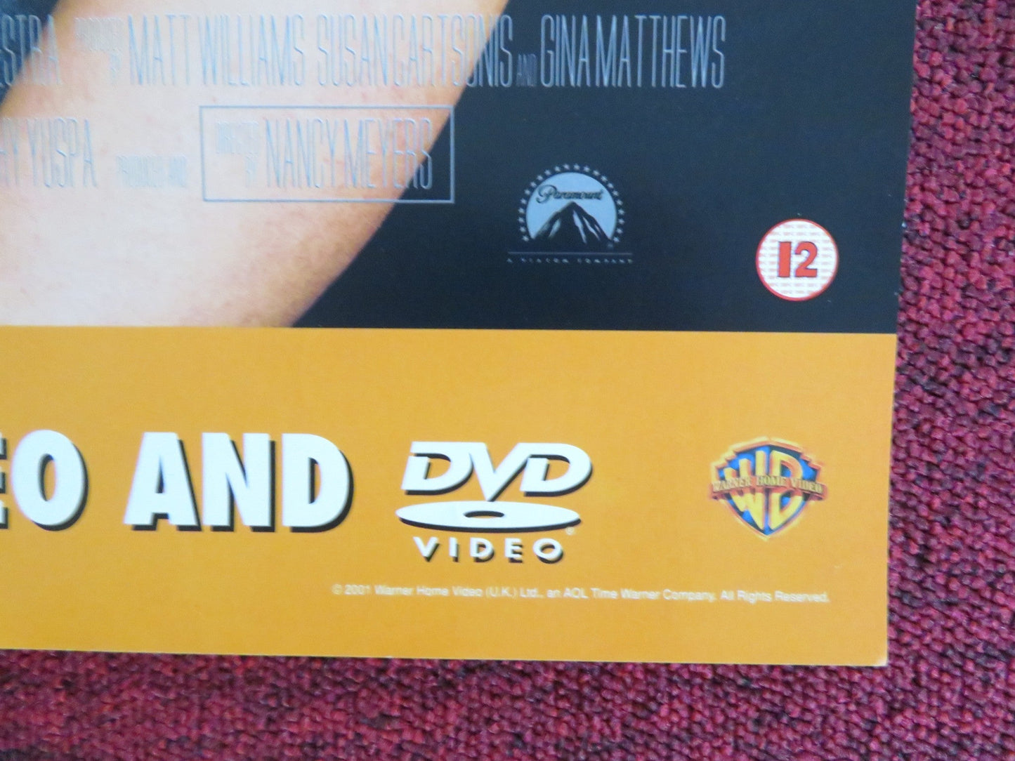 WHAT WOMEN WANT VHS & DVD VIDEO POSTER MEL GIBSON HELEN HUNT 2000 Rendezvous Cinema Movie posters