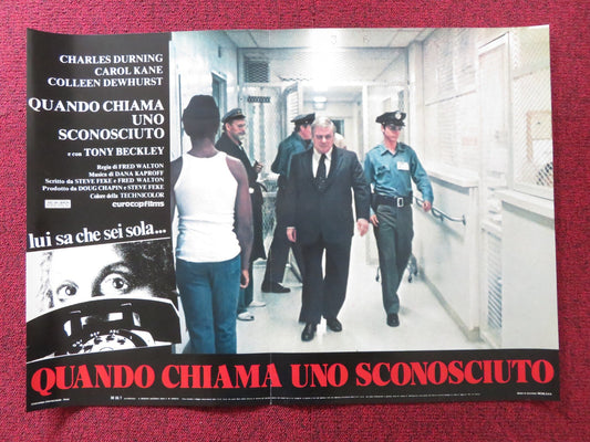 WHEN A STRANGER CALLS - A ITALIAN FOTOBUSTA POSTER CAROL KANE RUTANYA ALDA 1979 Rendezvous Cinema Movie posters