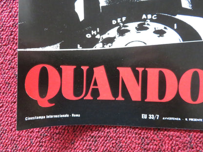 WHEN A STRANGER CALLS - C ITALIAN FOTOBUSTA POSTER CAROL KANE RUTANYA ALDA 1979 Rendezvous Cinema Movie posters