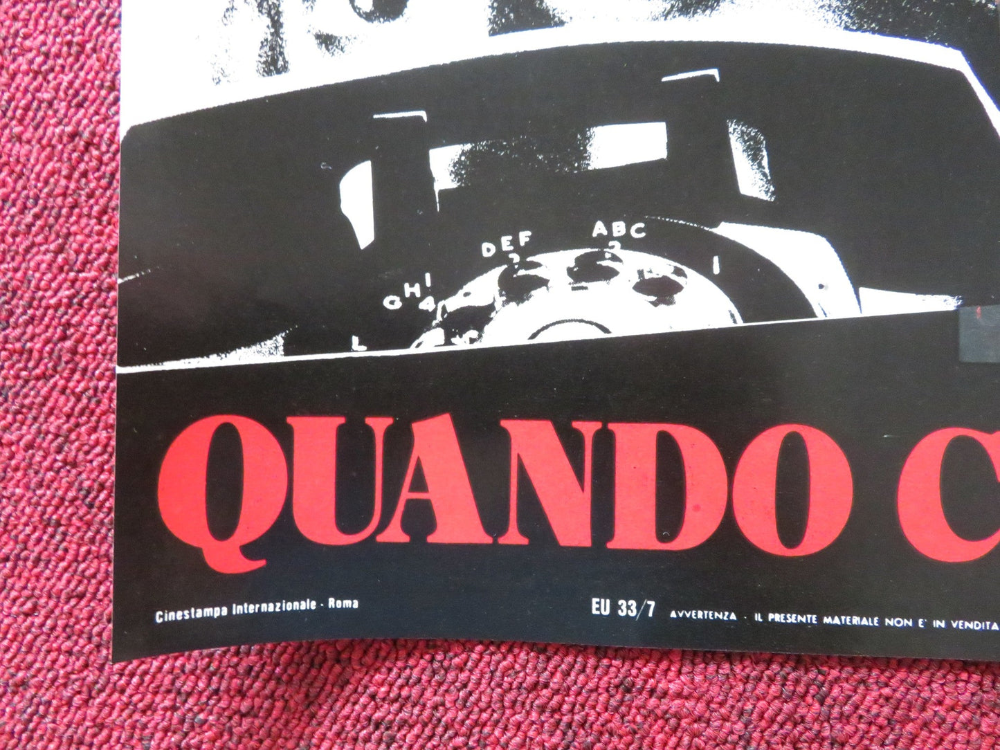 WHEN A STRANGER CALLS - D ITALIAN FOTOBUSTA POSTER CAROL KANE RUTANYA ALDA 1979 Rendezvous Cinema Movie posters