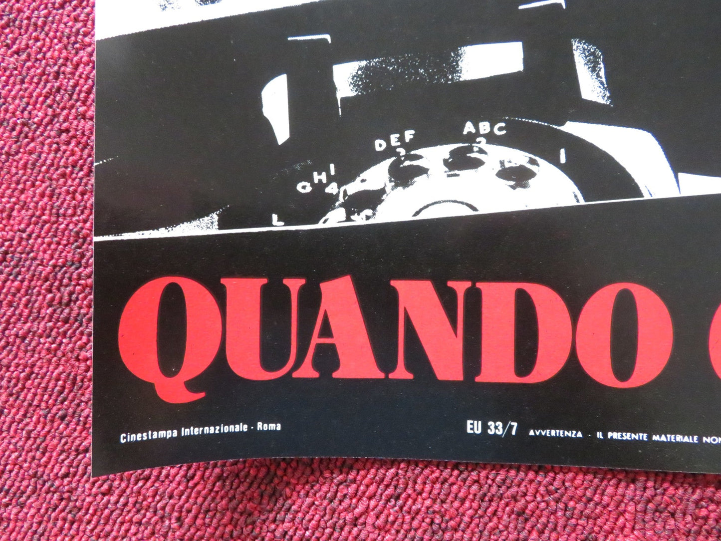 WHEN A STRANGER CALLS - E ITALIAN FOTOBUSTA POSTER CAROL KANE RUTANYA ALDA 1979 Rendezvous Cinema Movie posters