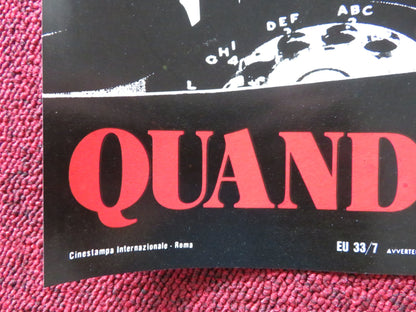 WHEN A STRANGER CALLS - F ITALIAN FOTOBUSTA POSTER CAROL KANE RUTANYA ALDA 1979 Rendezvous Cinema Movie posters