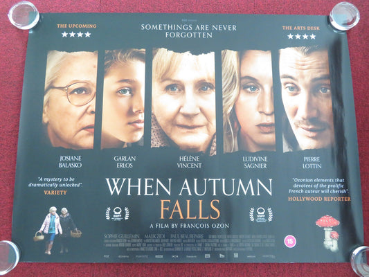 WHEN AUTUMN FALLS UK QUAD ROLLED POSTER HELEN VINCENT PIERRE LOTTIN 2024 Movie posters