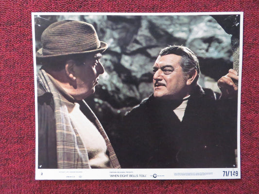 WHEN EIGHT BELLS TOLL - 2 LOBBY CARD ANTHONY HOPKINS 1971 Rendezvous Cinema Movie posters
