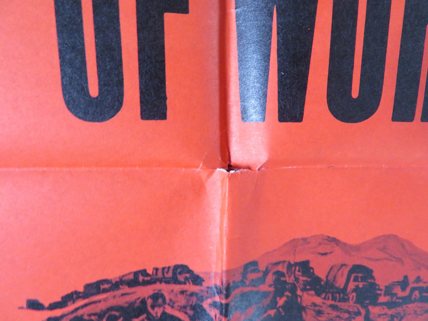 WHEN HELL BROKE LOOSE FOLDED US ONE SHEET POSTER CHARLES BRONSON R. JAECKEL 1958 Rendezvous Cinema Movie posters