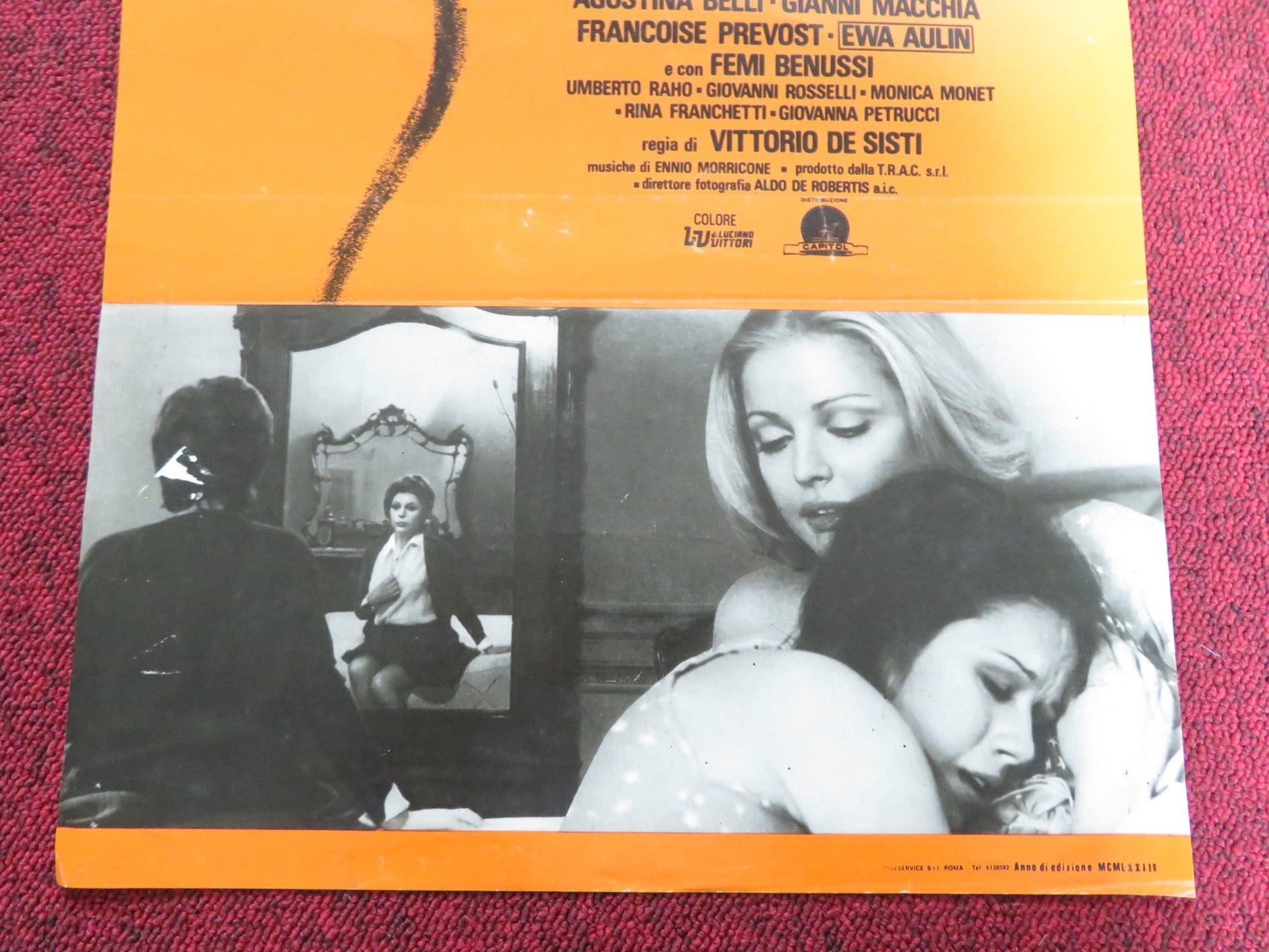 WHEN LOVE IS LUST ITALIAN LOCANDINA POSTER AGOSTINA BELLI GIANNI MACCHIA 1973 Rendezvous Cinema Movie posters
