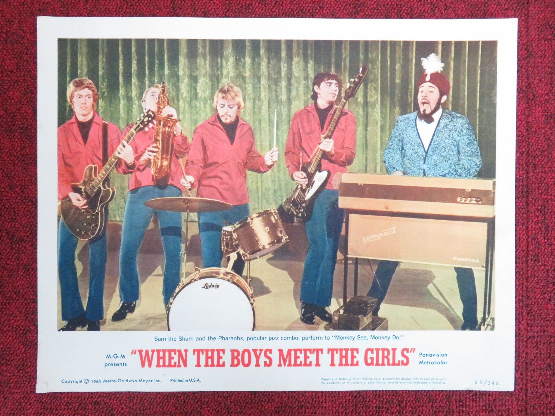 WHEN THE BOYS MEET THE GIRLS US LOBBY CARD FULL SET CONNIE FRANCIS 1965 Movie posters