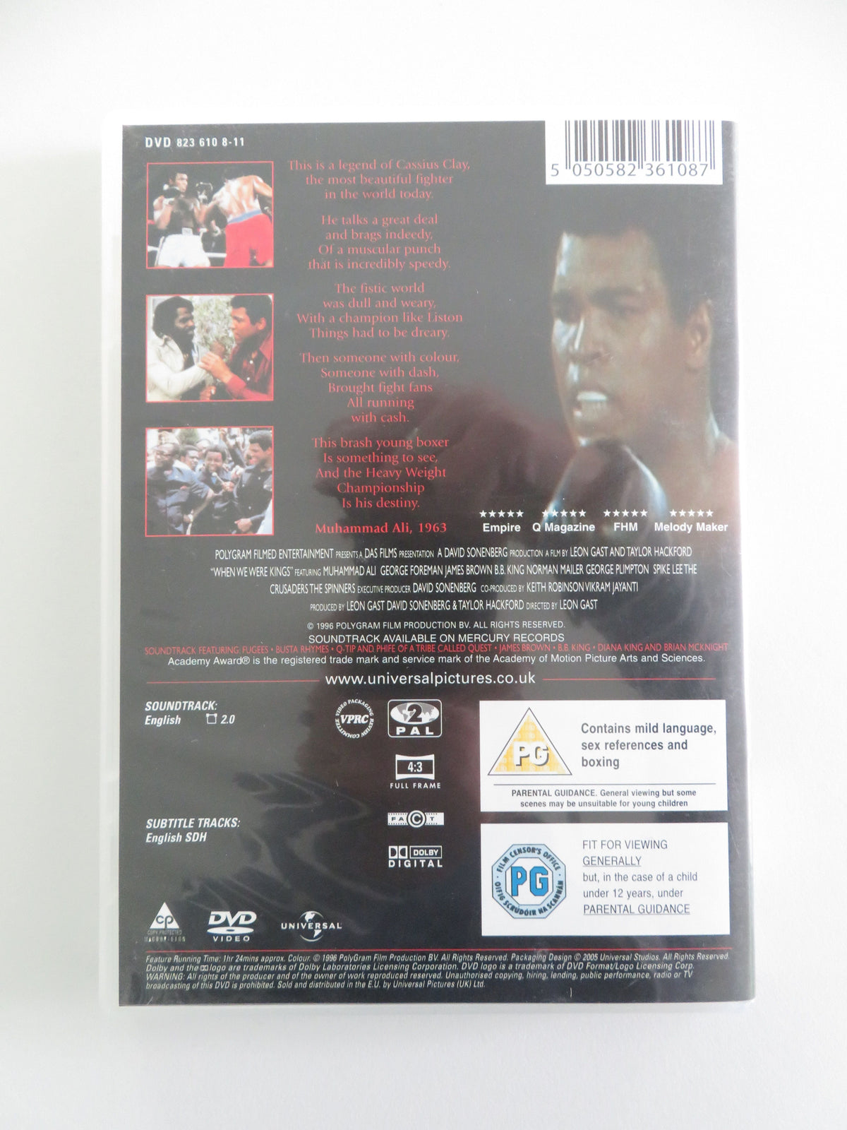 When We Were Kings (DVD) Muhammad Ali George Foreman 1996 Region 2 Movie posters
