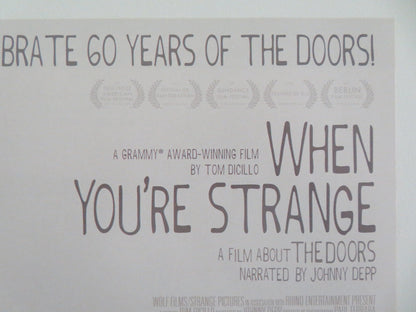When You're Strange Japanese Chirashi (B5) Poster Jim Morrison Johnny Depp 2009 Movie posters