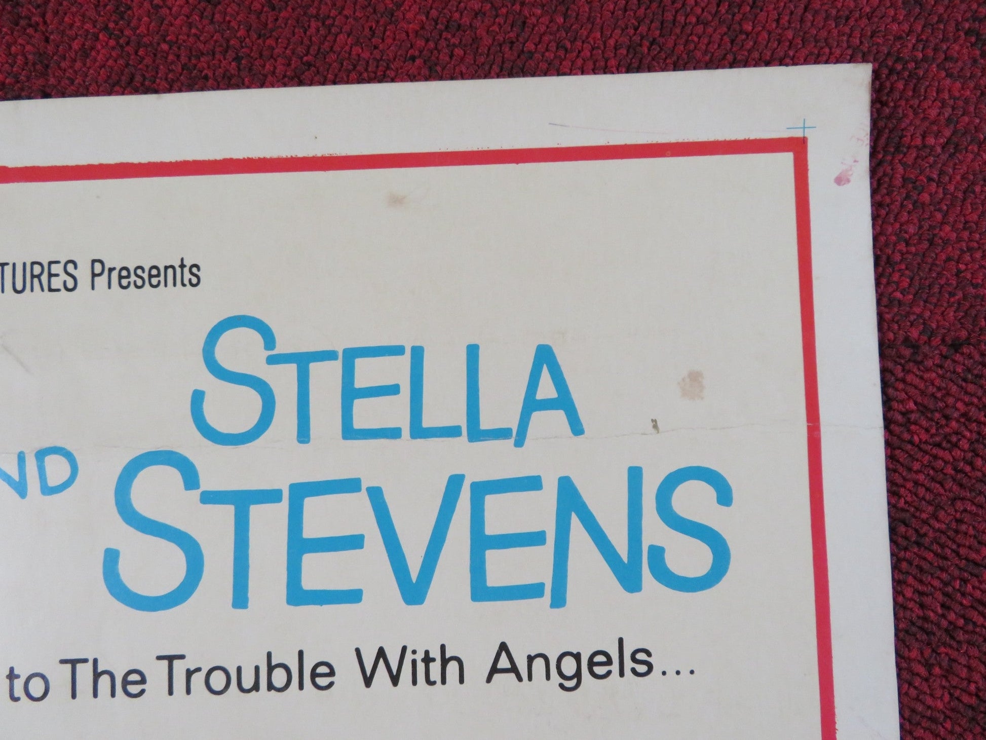 WHERE ANGELS GO TROUBLE FOLLOWS US INSERT POSTER ROSALINE RUSSELL 1968 Rendezvous Cinema Movie posters