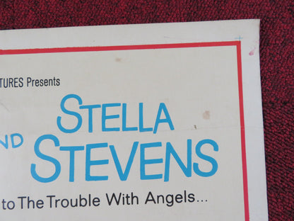 WHERE ANGELS GO TROUBLE FOLLOWS US INSERT POSTER ROSALINE RUSSELL 1968 Rendezvous Cinema Movie posters