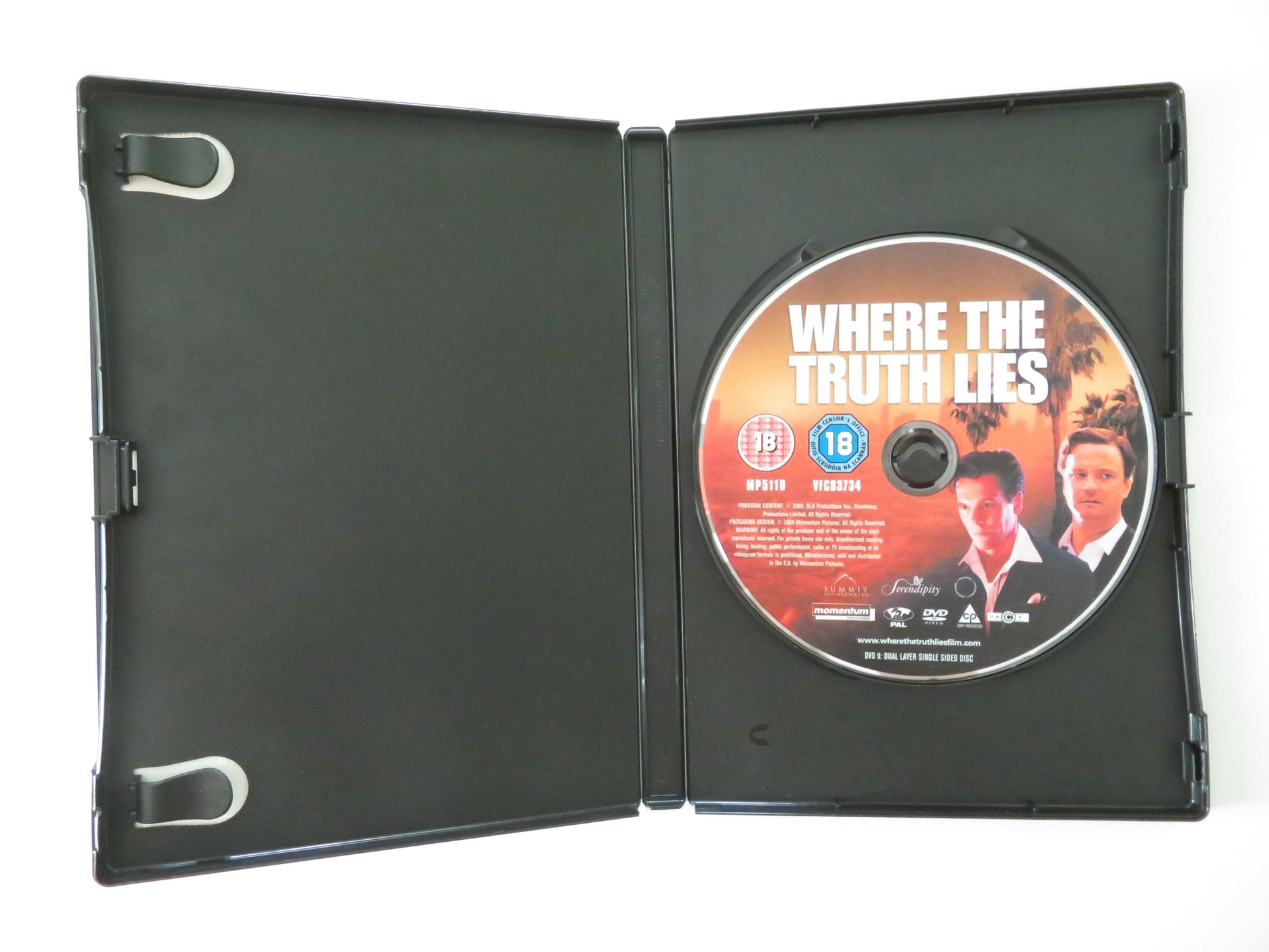 Where the Truth Lies (DVD) Kevin Bacon Colin Firth Alison Lohman 2005 Region 2 Movie posters