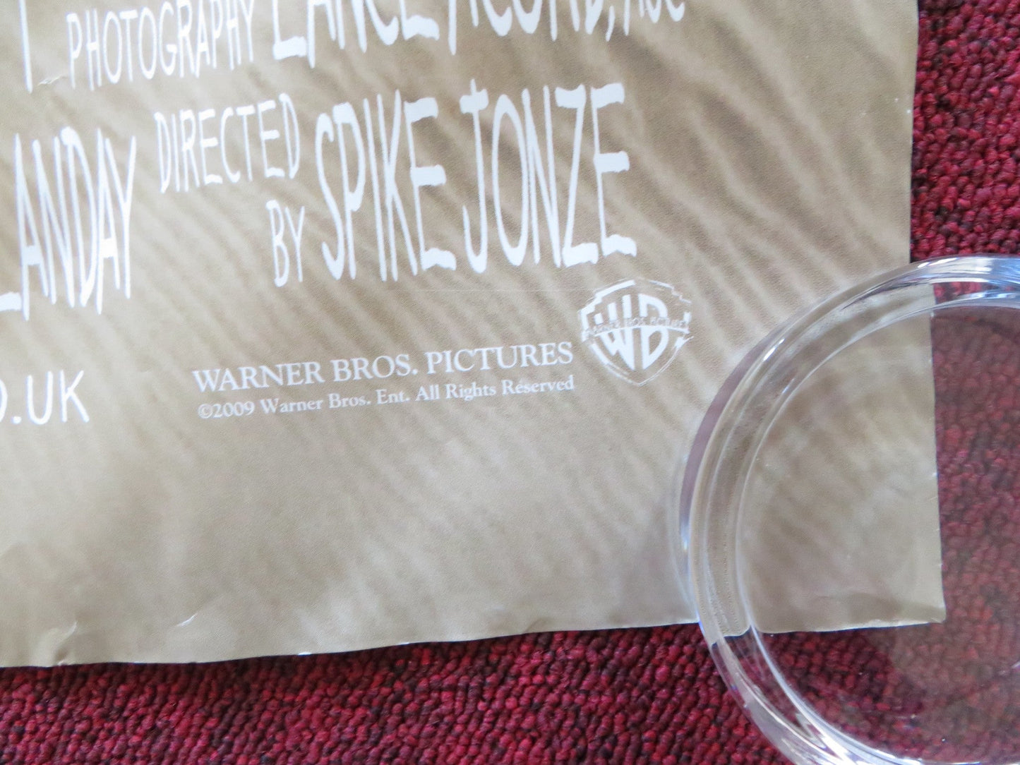 WHERE THE WILD THINGS ARE UK QUAD ROLLED POSTER MAX RECORDS MARK RUFFALO 2009 Rendezvous Cinema Movie posters