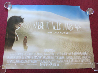 WHERE THE WILD THINGS ARE UK QUAD ROLLED POSTER MAX RECORDS MARK RUFFALO 2009 Rendezvous Cinema Movie posters