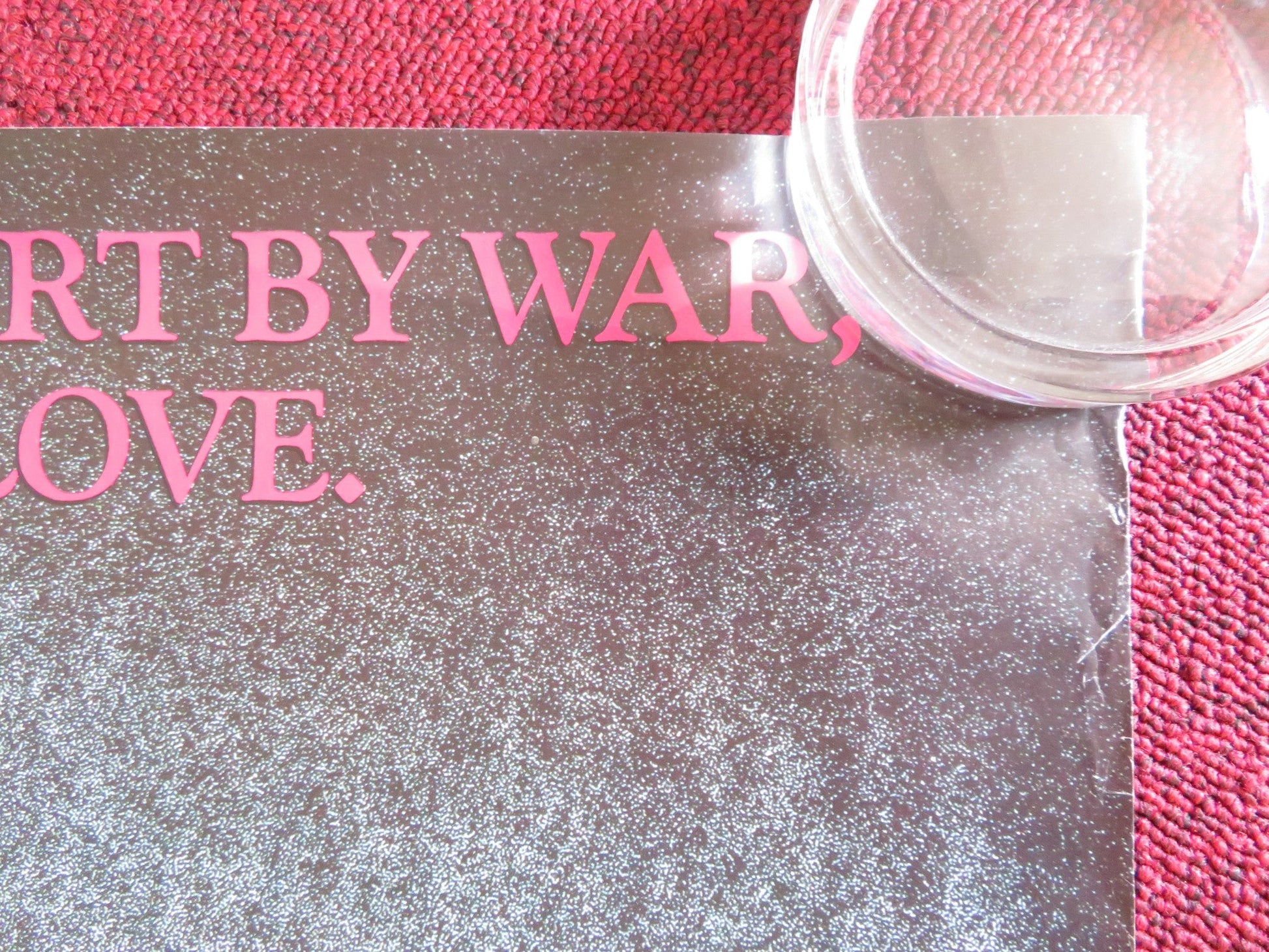 WHEREVER YOU ARE VHS VIDEO POSTER ROLLED JULIAN SANDS RENEE SOUTENDIJK 1988 Rendezvous Cinema Movie posters