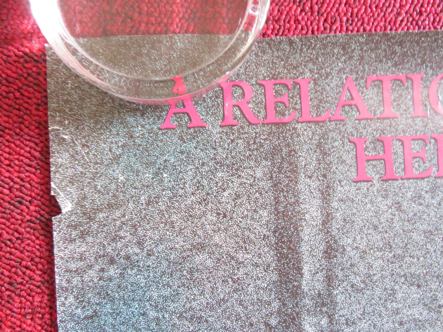 WHEREVER YOU ARE VHS VIDEO POSTER ROLLED JULIAN SANDS RENEE SOUTENDIJK 1988 Rendezvous Cinema Movie posters