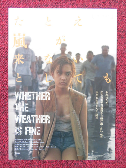 WHETHER THE WEATHER IS FINE JAPANESE CHIRASHI (B5) POSTER SANTOS - CONCIO 2021 Rendezvous Cinema Movie posters