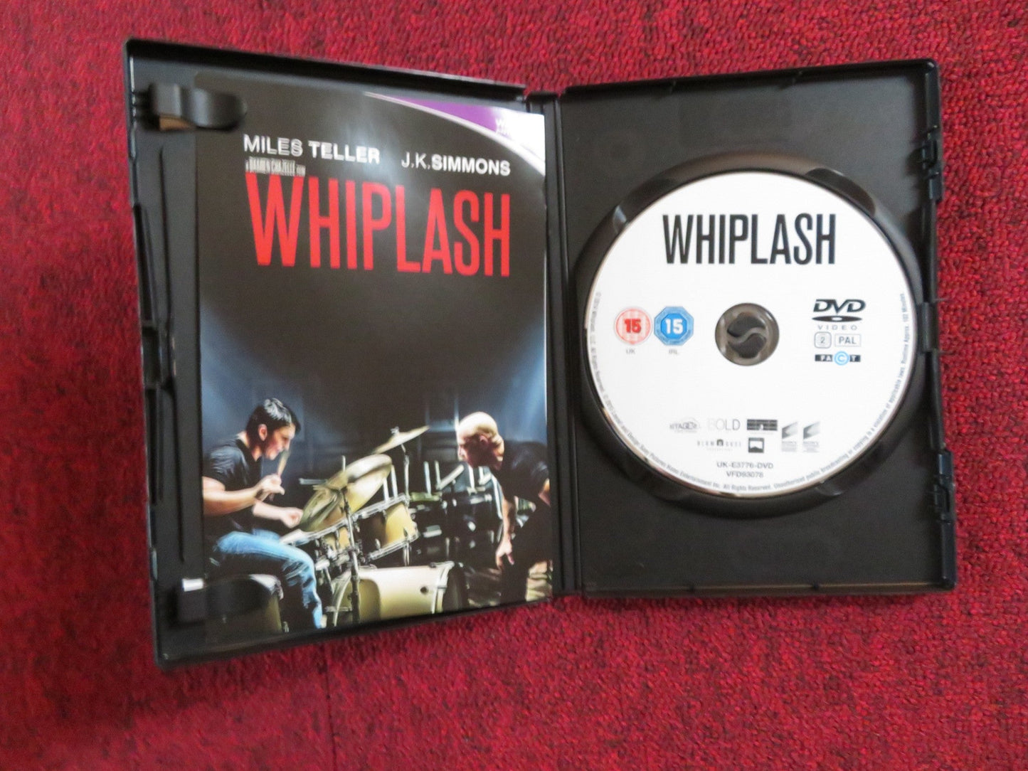 WHIPLASH (DVD) MILES TELLER J. K. SIMMONS 2014 REGION 2 Rendezvous Cinema Movie posters