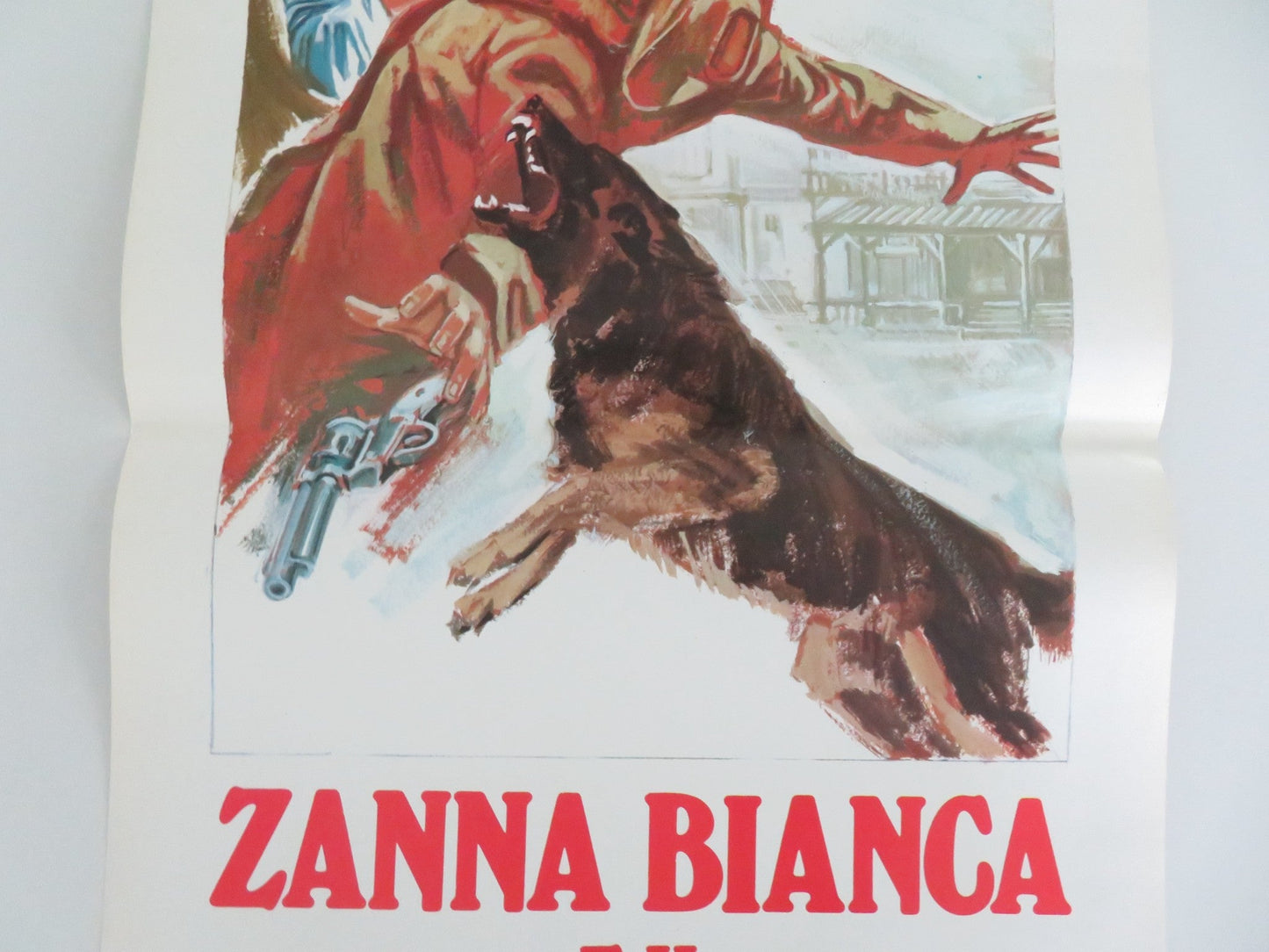 WHITE FANG AND THE GREAT KID ITALIAN LOCANDINA POSTER TONY KENDALL 1977 Movie posters