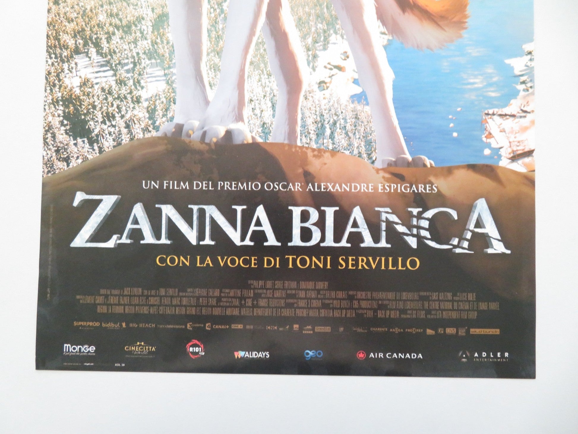 WHITE FANG ITALIAN LOCANDINA POSTER TONI SERVILLO PAUL GIAMATTI 2018 Movie posters