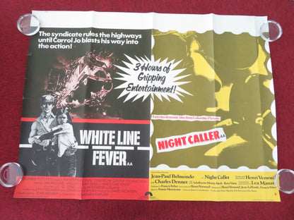 White Line Fever + The Night Caller Combo UK Quad Rolled Poster 1975 Movie posters