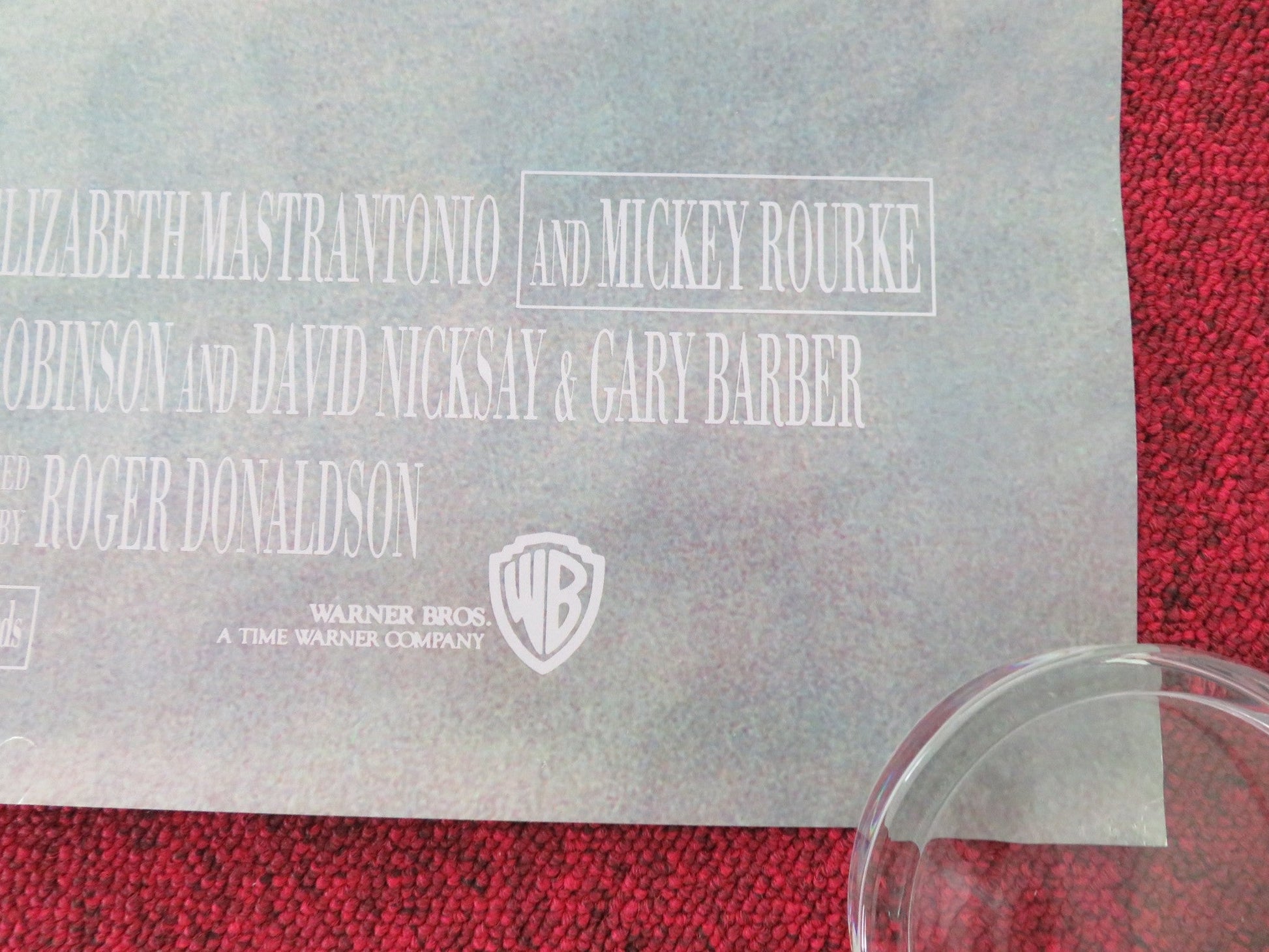 WHITE SANDS US ONE SHEET ROLLED POSTER WILLEM DAFOE MICKEY ROURKE 1992 Movie posters