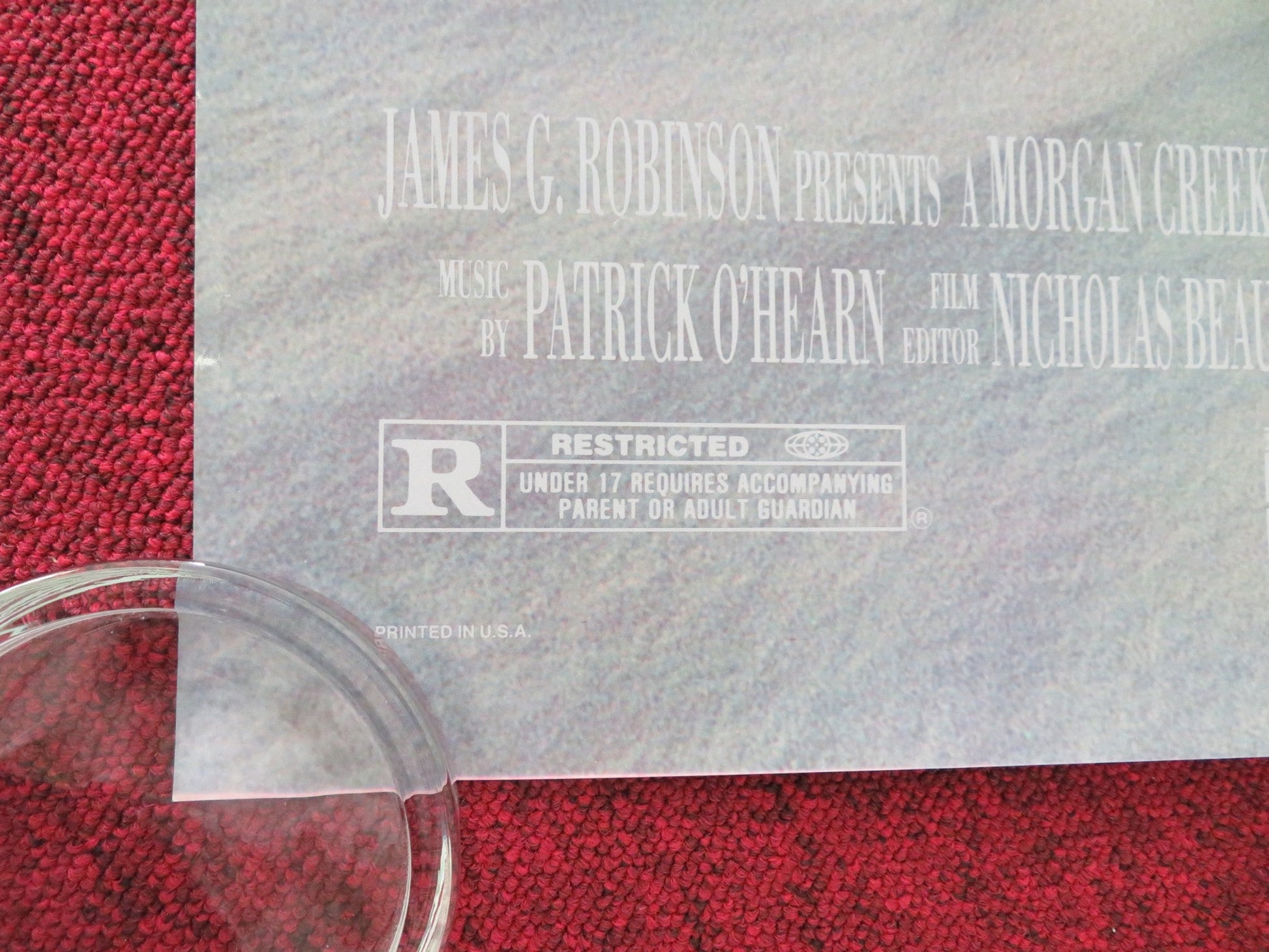 WHITE SANDS US ONE SHEET ROLLED POSTER WILLEM DAFOE MICKEY ROURKE 1992 Movie posters