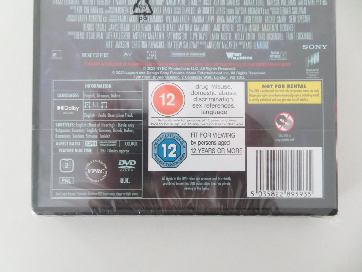 Whitney Houston: I Wanna Dance with Somebody (DVD) Naomi Ackie 2022 Region 2 Movie posters