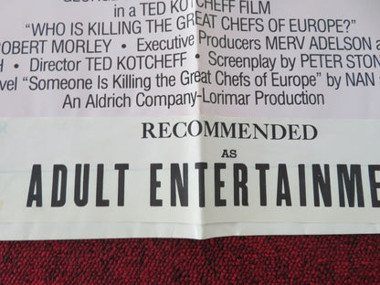 WHO IS KILLING THE GREAT CHEFS OF EUROPE? FOLDED US ONE SHEET POSTER SEGAL 1978 Movie posters