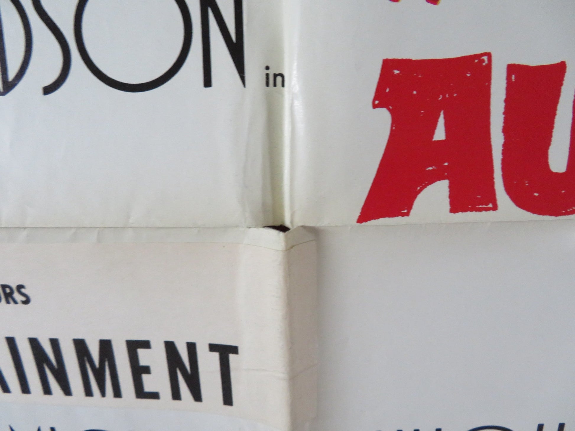 WHO SLEW AUNTIE ROO? FOLDED US ONE SHEET POSTER SHELLEY WINTERS MARK LESTER 1971 Rendezvous Cinema Movie posters