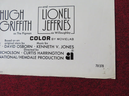 WHO SLEW AUNTIE ROO? FOLDED US ONE SHEET POSTER SHELLEY WINTERS MARK LESTER 1971 Rendezvous Cinema Movie posters