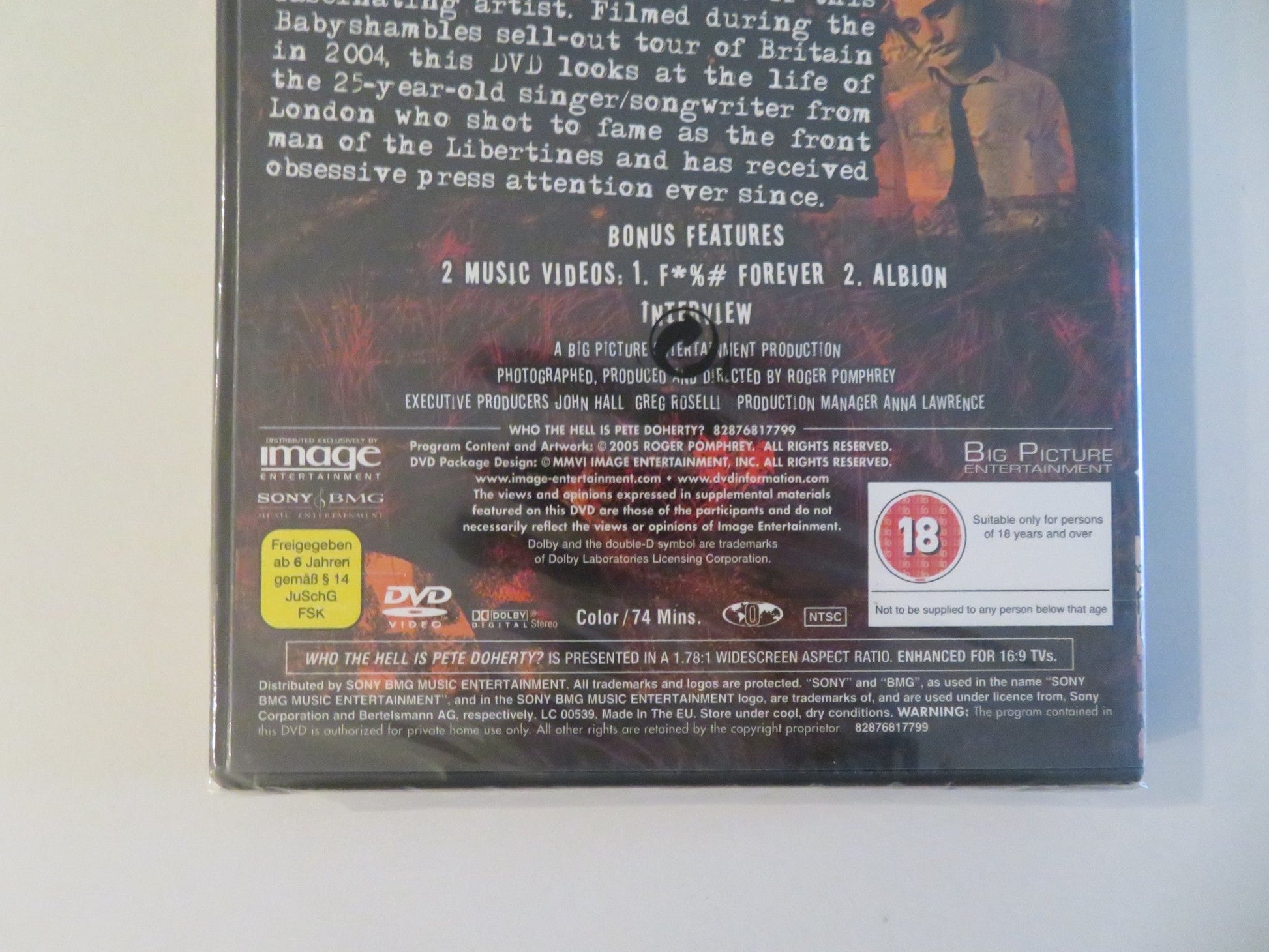 WHO THE HELL IS PETE DOHERTY? (DVD) PETE DOHERTY BABYSHAMBLES 2005 REGION 0 Movie posters