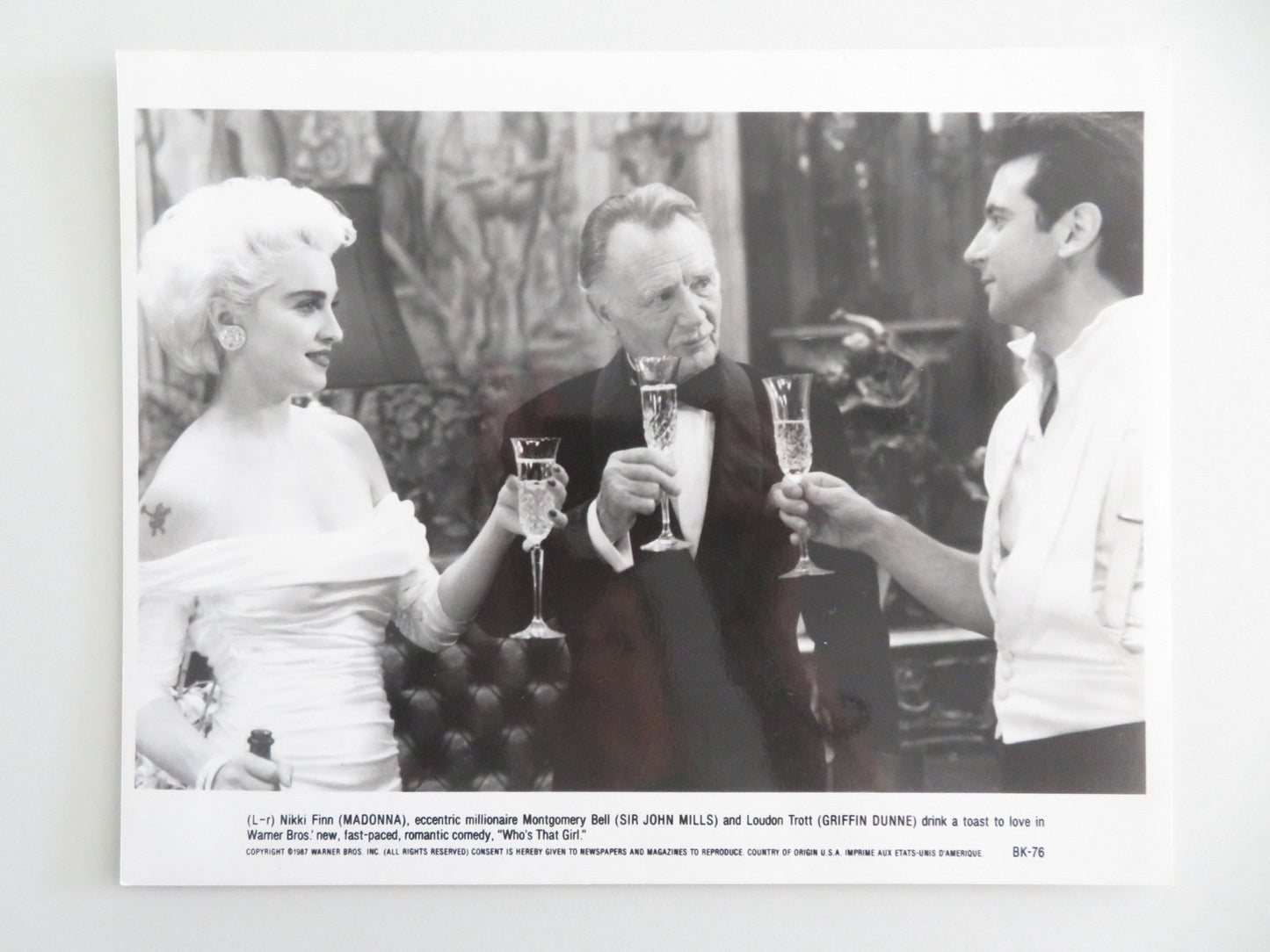 WHO'S THAT GIRL MOVIE STILL PHOTO LOT OF 7 MADONNA GRIFFIN DUNNE 1987 Movie posters